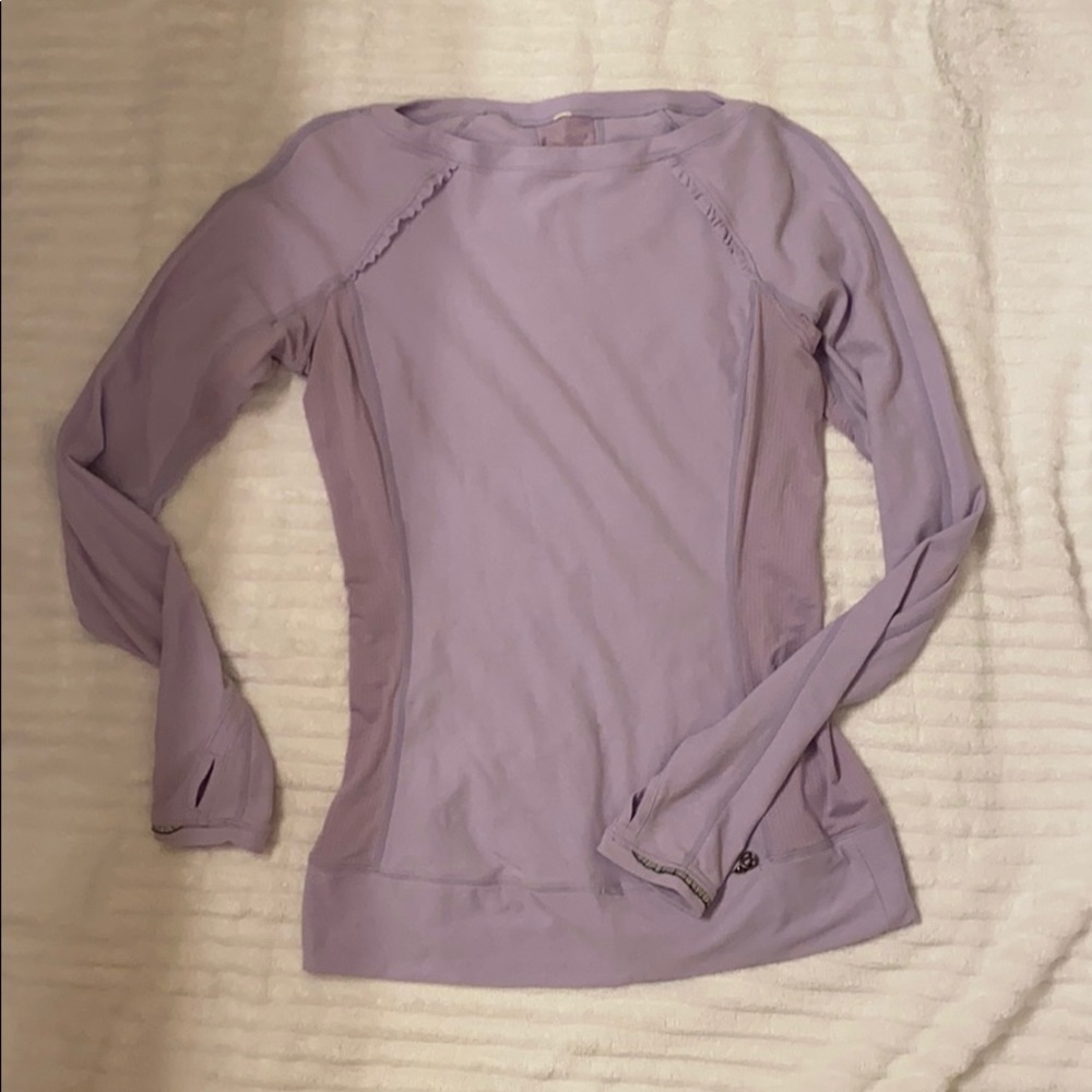 lululemon athletica Light Purple Long Sleeve Top
